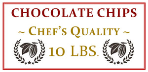 10 lbs. Chef's Quality Chocolate Chips