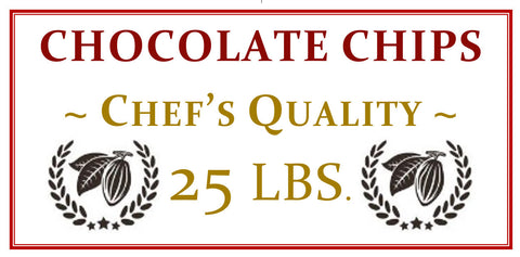 25 lbs. Chef's Quality Chocolate Chips