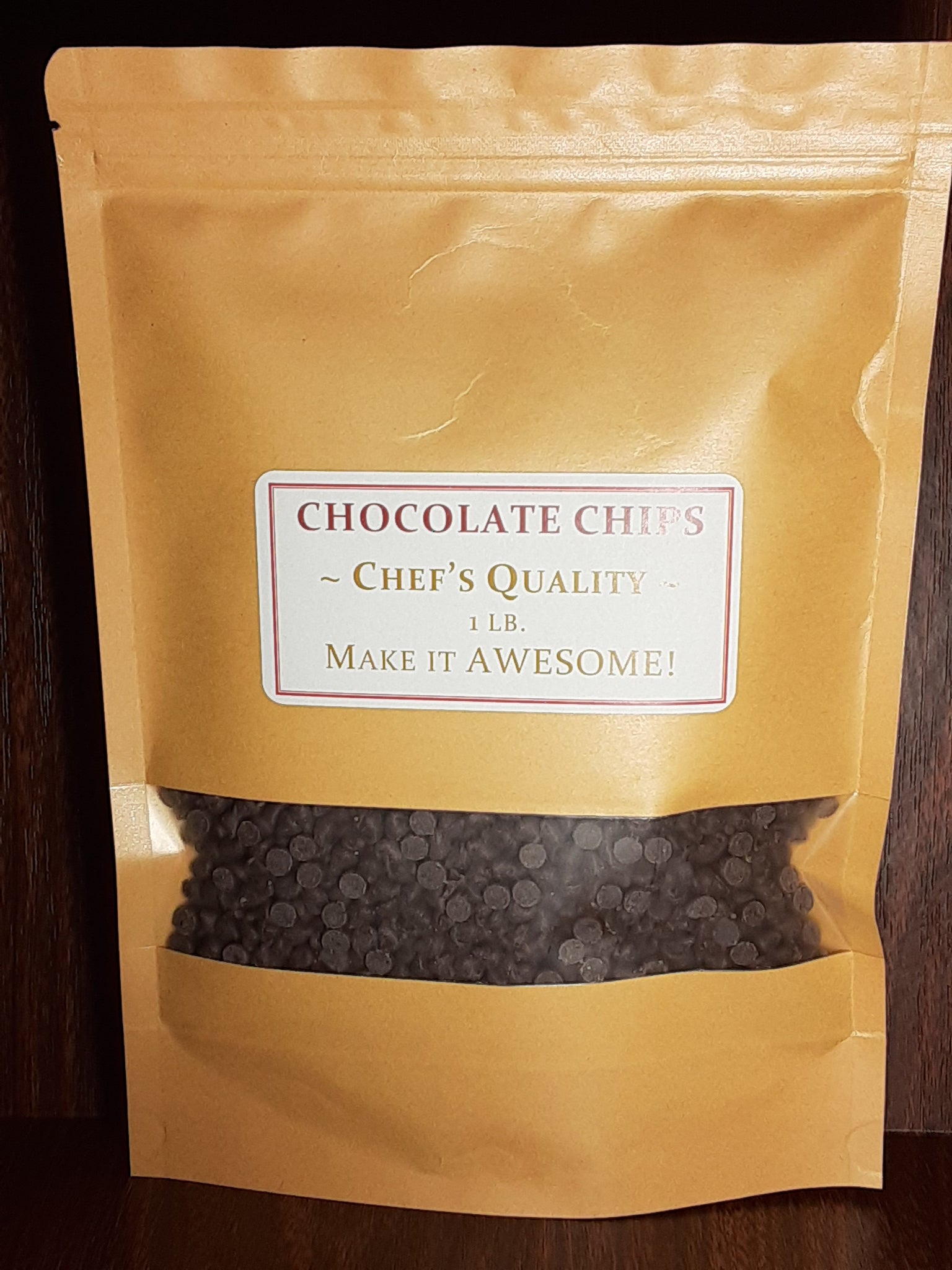1 lb. Chef's Quality Chocolate Chips (small 4000/lb.)