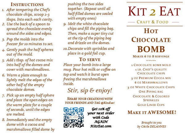 DIY Hot Chocolate Bomb Kit
